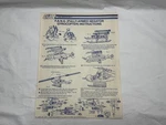 Vintage 1983 Gi Joe Fang Helicopter Instructions Hasbro Blueprints Used. Price: $24.99.