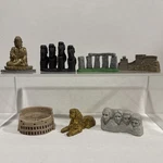 Safari Ltd, World Collection Landmarks, 7 Pieces Used. Price: $14.99.