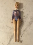 Mattel - You Can Be Anything Rhythmic Gymnast Barbie Doll Blonde, Brown Eyes Used. Price: $7.99.