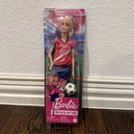 Barbie You Can Be Anything Soccer Player Doll Blonde Uniform #9 Mattel New. Price: $8.00.