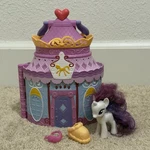 My Little Pony Rarity Carousel Booktique Figure Accessories Toy Set Hasbro B1372 Used. Price: $39.99.