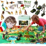 Dinosaur Toy Playset 51 Pc Mat, Realistic Figures & Vehicles Kids Gift New. Price: $23.00.