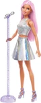 Barbie Pop Star With Pink Hair Wearing Iridescent Skirt Microphone New. Price: $17.40.