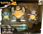 Pokemon Select Evolution Squirtle, Wartortle & Blastoise Battle 3 Pack Figures New. Price: $39.95.