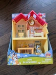 Bluey Mini Home Playset Compact House W/carry Handle, Figures & Accessories New. Price: $17.50.