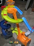 Fisher-price Little People Toddler Toy Hot Wheels Spiral Speedway With 2 Cars Used. Price: $30.00.