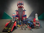 Paw Patrol Spin Master 3 Ultimate City Tower, Aircraft Carrier + Extra Used. Price: $217.99.