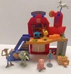 Disney Pixar Toy Story 2 Al's Barn Playset Complete Woody Buzz Hamm Mattel Used. Price: $69.99.