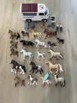 Schleich Horse/ Cafe/ Mobile Vet Clinic Plus Horses As Pictured Used. Price: $65.99.