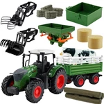 Peagprav Farm Toys Tractor With TRAILER-16.5 Inches Playset 1/24 Scal... New. Price: $49.35.