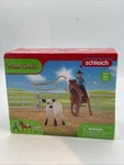 Schleich Team Roping With Cowgirl Farm World Figurine Play Set 42577 Open Box New. Price: $22.50.