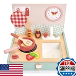 Tender Leaf Toys - Mini Chef Kitchenette Foldable Portable Wooden New. Price: $120.23.