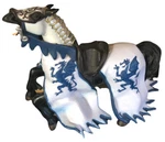 181061 Toy Papo 2006 Medieval Era Blue Dragon King Horse Figure 39389 Used. Price: $8.04.