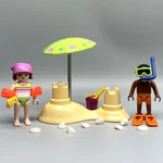Playmobil Summer Children Female Figures Kids Beach Scene 9085 Euc Used. Price: $14.72.