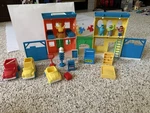 Vintage Sesame Street Playset By Illco Used. Price: $90.00.