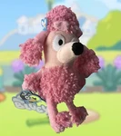 Bluey Friends Coco Plush Pink Poodle 8" Stuffed Dog By Moose Toys New With Tag. Price: $14.99.