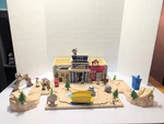 Disney Pixar Toy Story Woody Wild West Wagon Chest Mini Fold Out Playset Used. Price: $39.99.