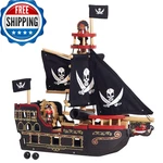 Le Van Barbarossa Pirate Ship Set Premium Wooden Toys For Kids Ages 3 Years New. Price: $107.49.