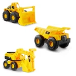 Cat Construction 7" Dump Truck, Loader, Excavator Toy 3-PACK Durable Set New. Price: $39.20.