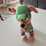 Spin Master Paw Patrol Stuffed Dog Toy Brown Green Washable Small With Helmet Used. Price: $10.00.