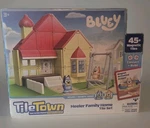 Bluey Town - Heeler Family Home Magnetic Tiles Playset W/ & Bingo New. Price: $44.97.