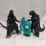 Bandai Godzilla Soft Vinyl Figures 4-PIECE Set, Includes First & Fuji Mga Used. Price: $128.39.
