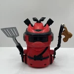 Spinmaster Ninja Bots Battling Robot -black/red -tested & Works Used. Price: $12.99.