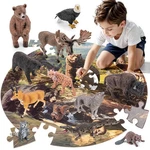 Thinkbay 12PCS Large North American Animal Figurines & 4 Inches, Colorful New. Price: $42.35.