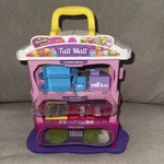 Shopkins Carry Along Tall Mall Playset- 3 Levels Of Used. Price: $13.99.