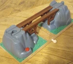 Brio Wooden Bridge With Collapsing Feature Train Track Accessory Used. Price: $24.99.