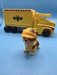 Paw Patrol Rubble Construction Truck Figure Bulldozer Vehicle Spin Master Toy Used. Price: $17.24.