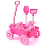 14 Pcs Pink Princess Beach Wagon Plastic Toy Playset For Kids With Castle Mol... New. Price: $48.79.
