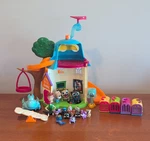 Disney Puppy Dog Pals Playset With Figures, Pet Carriers & Accessories Used. Price: $42.00.
