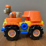 Disney Jr Pupstruction Tank's Dump Truck Vehicle & Dog Figure By Just Play Used. Price: $7.64.