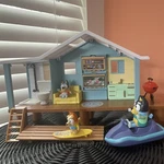 Moose Enterprise Bluey Family Home Playset W/ Bingo Figures & Accessories Used. Price: $28.00.