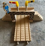 1996 Authentic Learning Curve Wooden Thomas Train Pedestrian Bridge! Used. Price: $75.99.