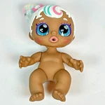 Kindi Kids Minis Donatina 4" Doll Brown Skin Blue Glitter Eyes Mga HS16121 Used. Price: $8.04.
