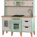 Kidkraft Natural Wooden Mckinney Style Play Kitchen Fridge Ice-maker Stove! New. Price: $79.99.