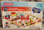New 110 Pcs Urban Journey Wooden Train Set Kits Toys 3+ Years Syncfun Learning. Price: $75.00.