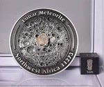 Lunar Meteorite Nwa 11273 Collectors Coin. No. 0168 Found 2017 Algeria MT193 New. Price: $71.50.