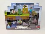 New Minecraft World Builder With 7 Figurines Damaged Packaging. Price: $39.99.
