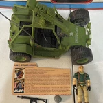Hasbro G.i. Joe A.w.e. Striker Vehicle With Crankcase Figure & Gun 1985 Used. Price: $80.00.