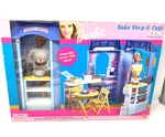 2000 Mattel Barbie Bake Shop & Cafe Playset #67316-93 New Sealed Box. Price: $175.00.