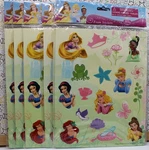 Vintage Disney Princesses Foam Stickers Lot - 6 Sheets Sealed New. Price: $21.25.