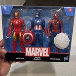 Hasbro Marvel Action Figures Playset Iron Captain America Spider-man Boxed New. Price: $30.00.