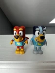 Moose Bluey Rusty & Replacement Figures Go-kart Lot Of Figurines 2.5 Used. Price: $12.99.