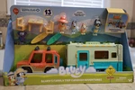 Bluey's Family Trip Caravan Adventures Transforming Playset 13 Pieces Nib New. Price: $49.00.