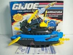 K25I9965 Barracuda W/ Box & Blueprints 100% Complete Gi Joe 1992 Vintage Hasbro Used. Price: $139.99.