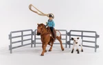 Schleich 1/20 Scale Cowgirl Team Roping Fun New. Price: $25.95.