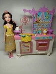 Disney Princess Belle Doll Royal Kitchen Playset Beauty & The Beast Complete Used. Price: $24.95.